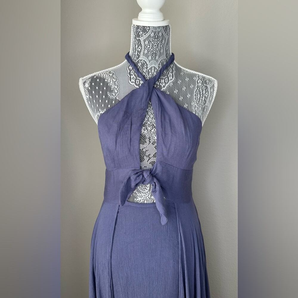 FREE PEOPLE Womens Twisted Front Halter Endless Summer Maxi Dress Size XS - Picture 6 of 9